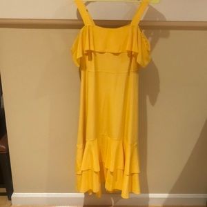 JCREW Yellow Silk Dress SZ 4